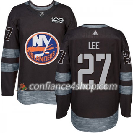 Adidas Maillot de Hockey New York Islanders Anders Lee 27 1917-2017 100th Anniversary Noir Authentic - Homme